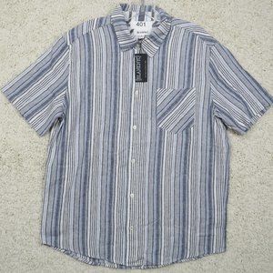 Blank NYC* Men's Short Sleeve Button Down Shirt Size Large~ NWT‎